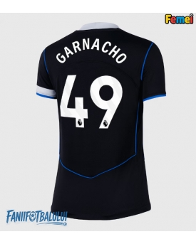 Chelsea Alejandro Garnacho #49 Tricou Fotbal Replică 2025-26 Femei Treilea